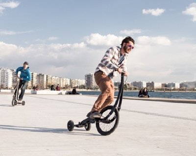 Новый трехколесный велосипед halfbike II делает езду более интересной и активной   