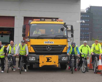 В Эдинбурге водители грузовиков увидят дорогу глазами велосипедистов 