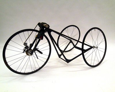 Гоночный трёхколёсный велосипед с электроприводом от шуруповёрта