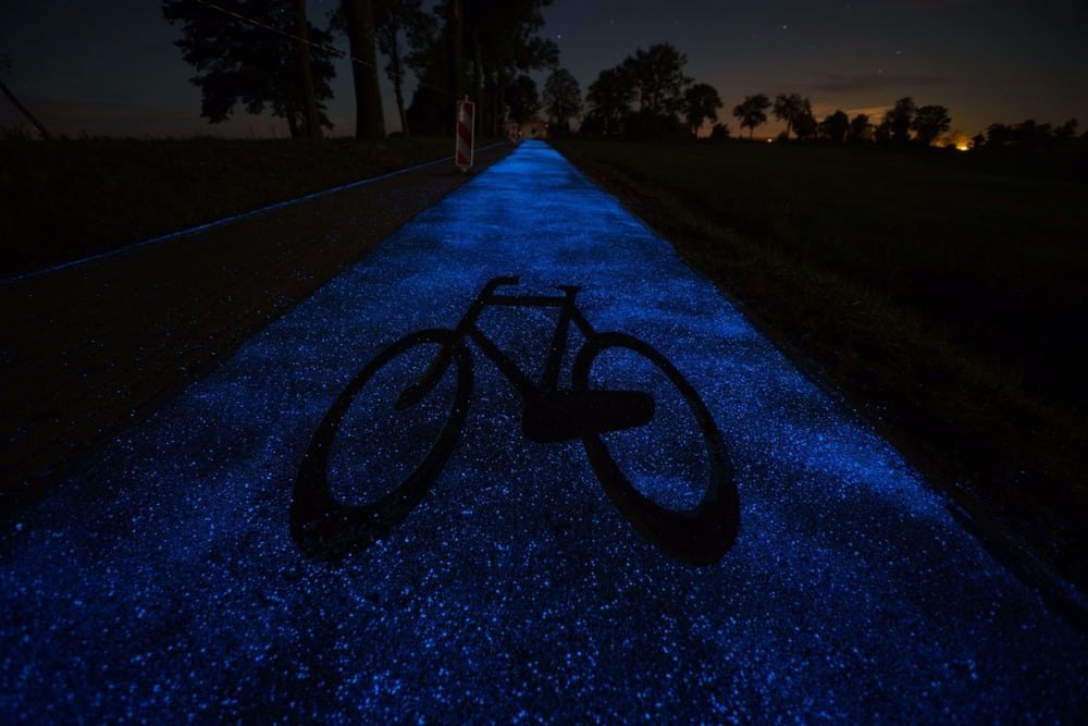 Светящаяся велодорожка
