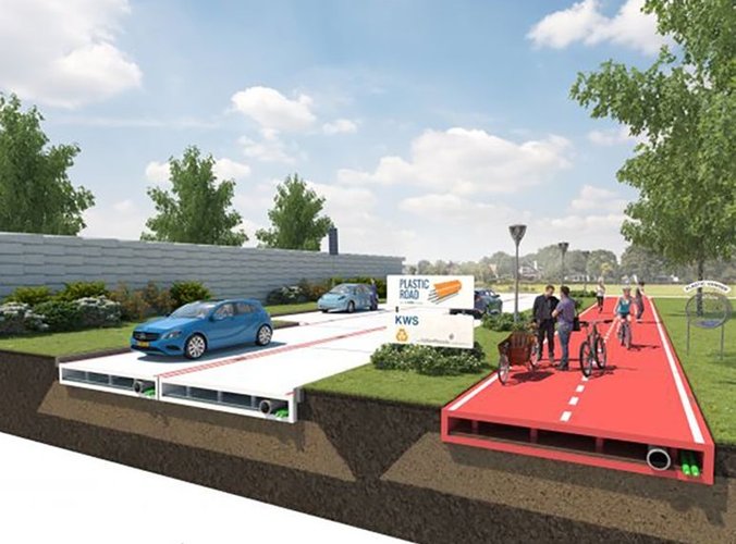 Голландия планирует строить пластиковые дороги вместо асфальтовых