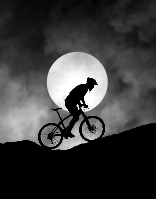 Езда на велосипеде в вечернее и ночное время