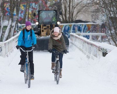 Польза велодорожек растет в условиях холодного климата
