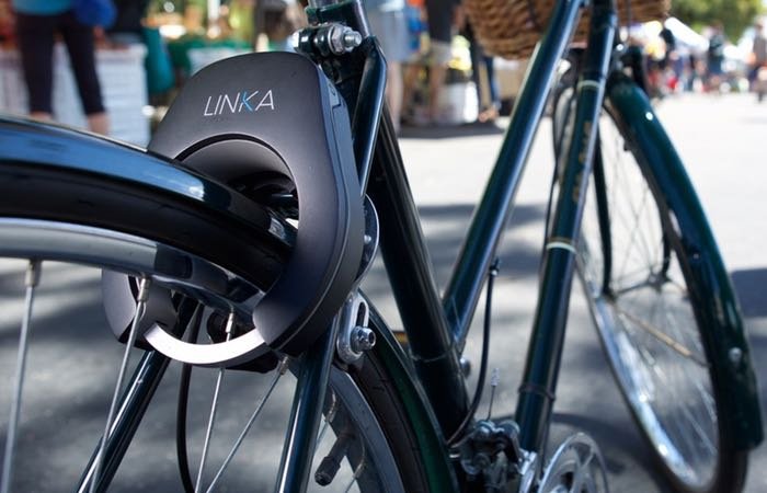 Велосипедный смарт-замок Linka с автоматической разблокировкой и сигнализацией