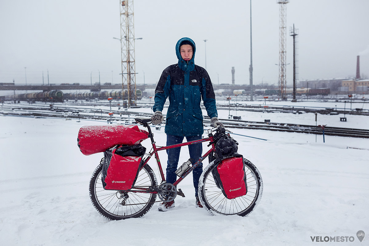Велосипед для зимнего путешествия Александра Бочкова